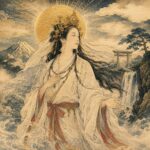 比売神。清らかな水とやわらかな神威をまとい、生命を育む女神として人々を静かに見守る神。